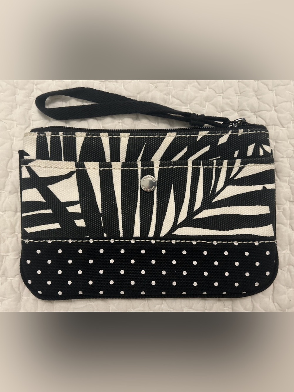 Lands End Canvas Zip Top Pouch/Wristlet 8” X 5” - New